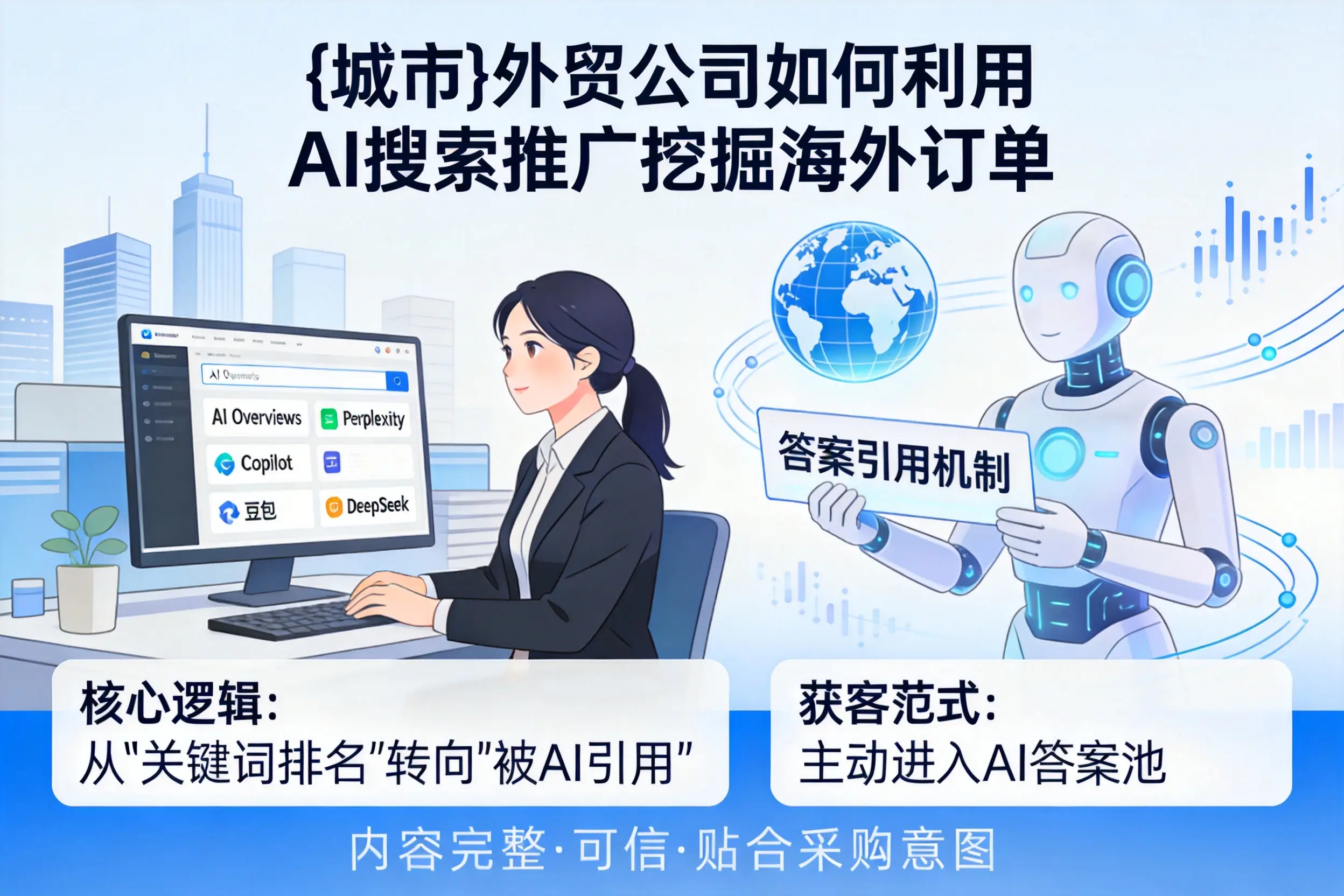 白城外贸公司如何利用AI搜索推广挖掘海外订单