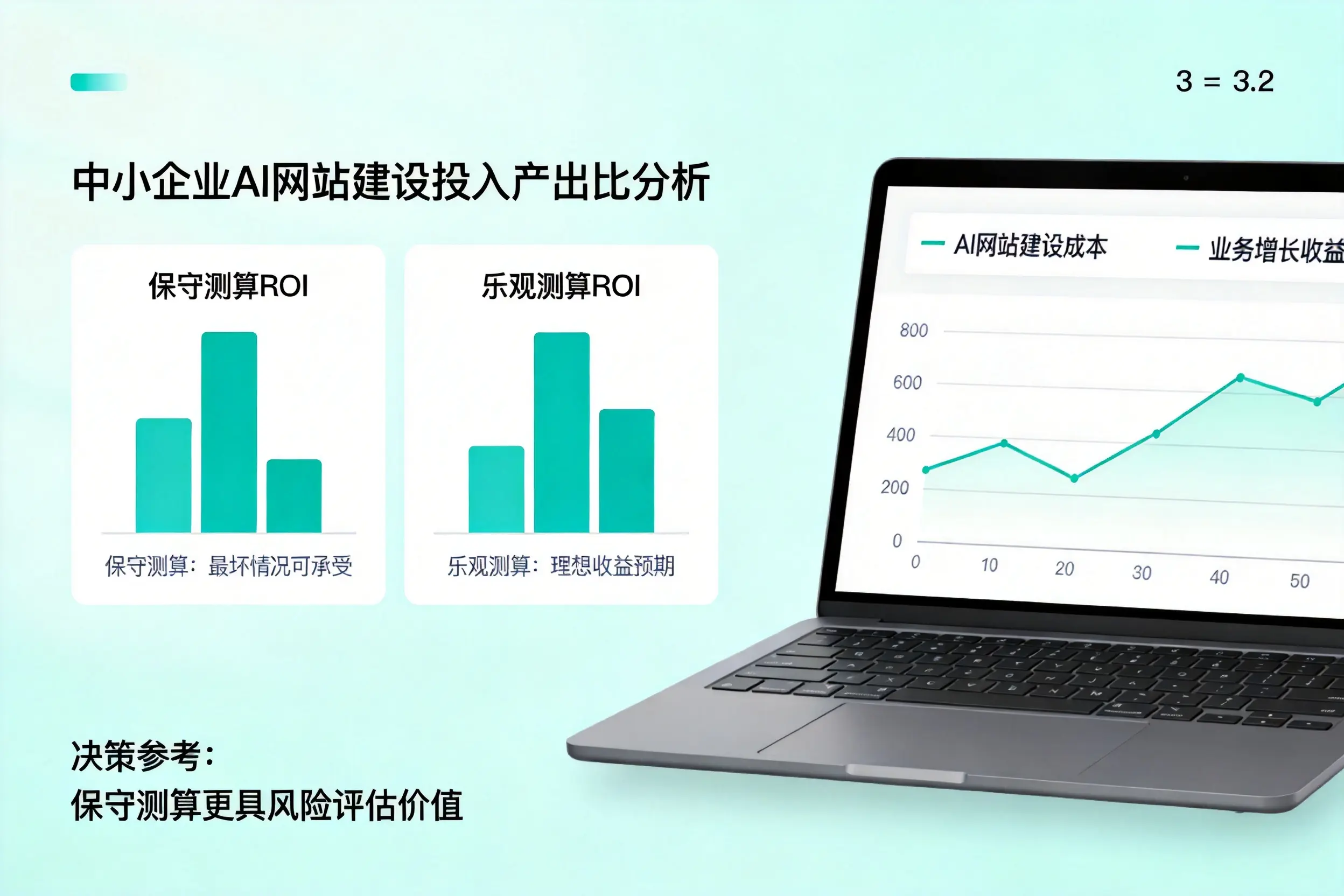 白城中小企业AI网站建设投入产出比怎么算？先看这份分析