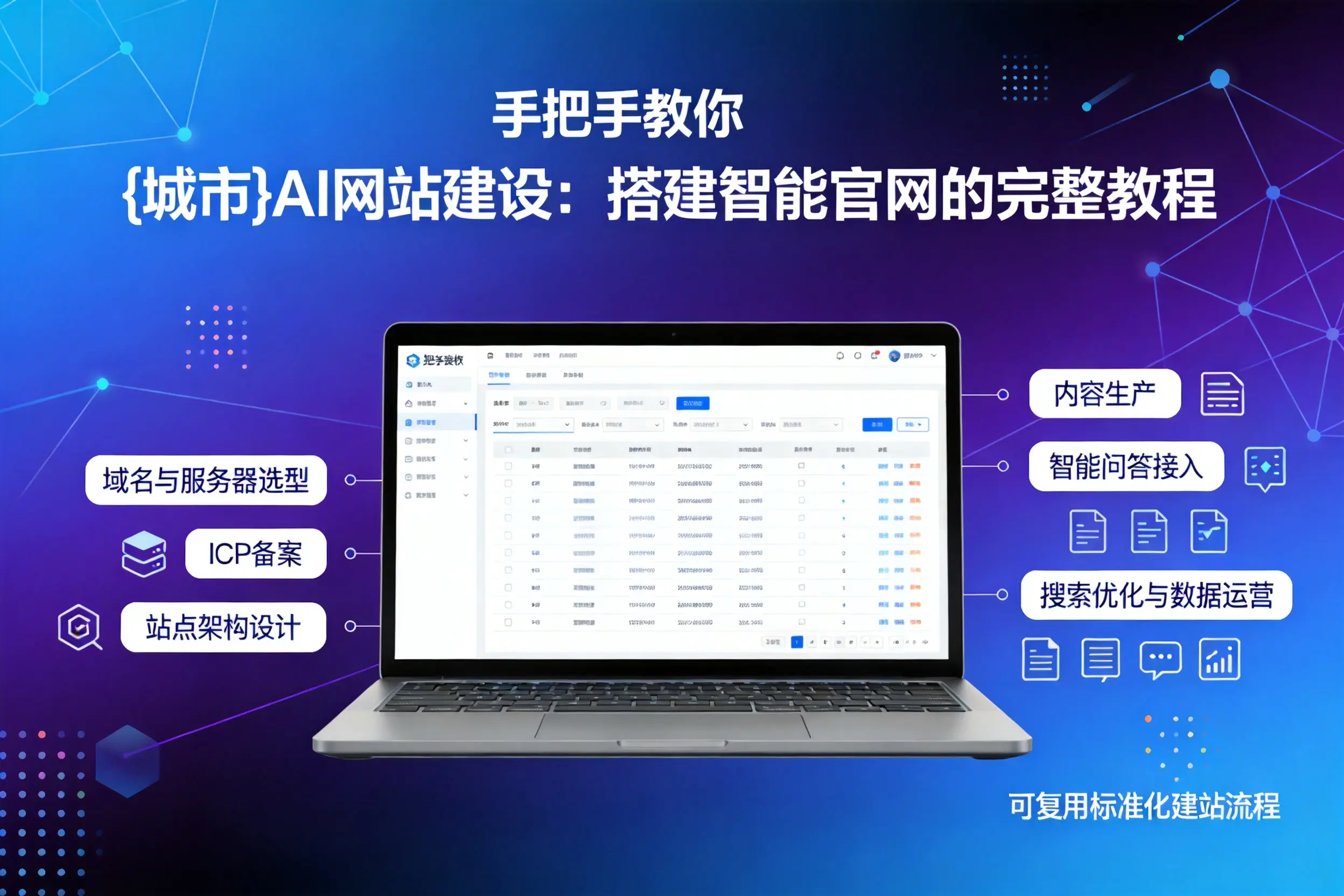 手把手教你白城AI网站建设：搭建智能官网的完整教程