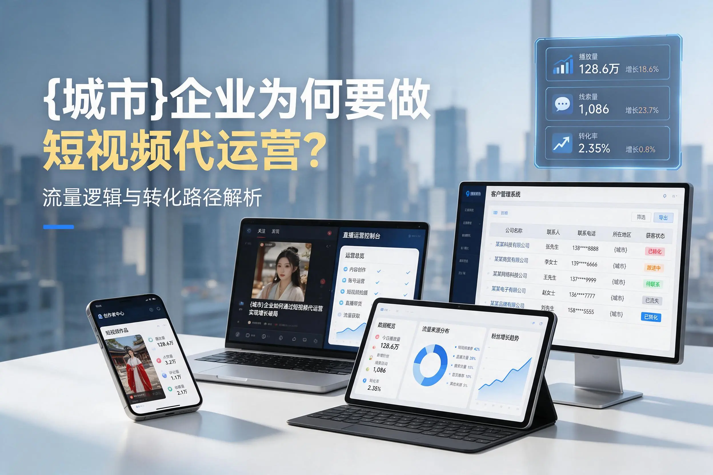 白城企业为何要做短视频代运营?流量逻辑与转化路径解析