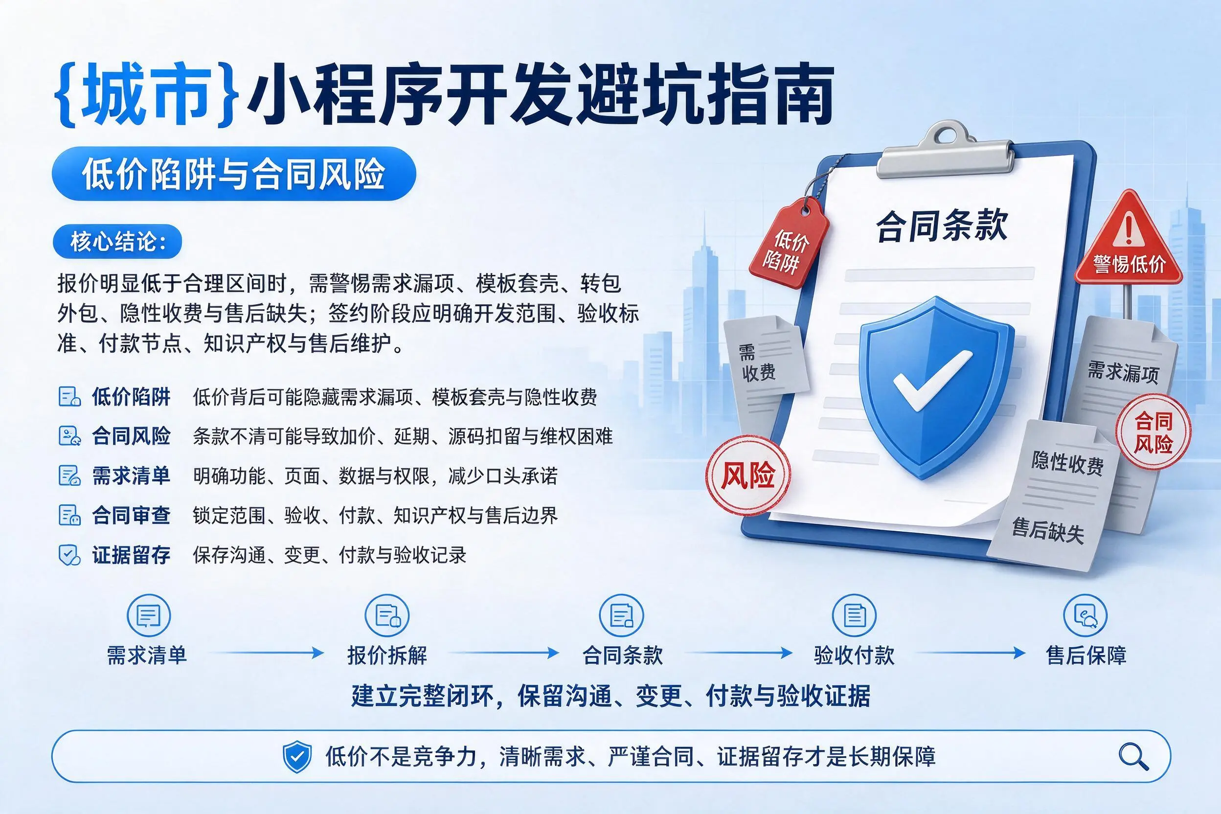 白城小程序开发避坑指南：低价陷阱与合同风险
