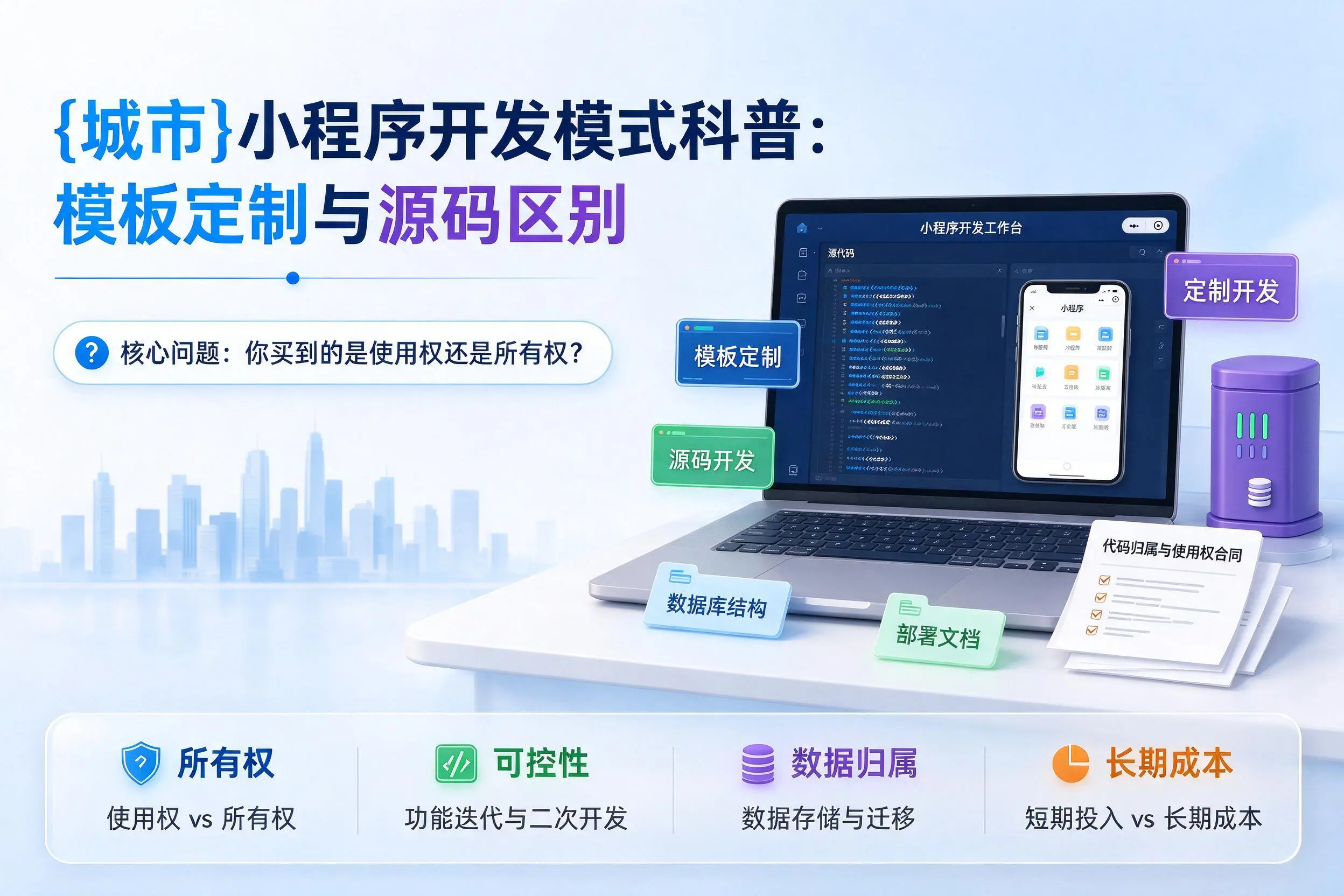 白城小程序开发模式科普：模板定制与源码区别