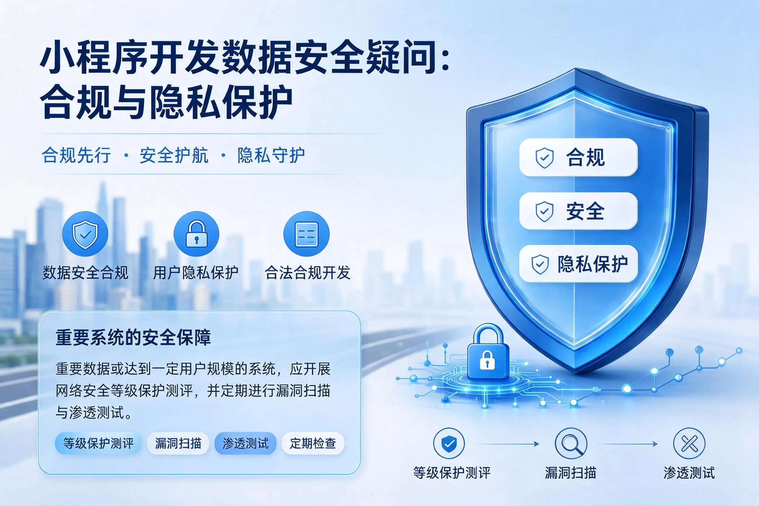 白城小程序开发数据安全疑问:合规与隐私保护
