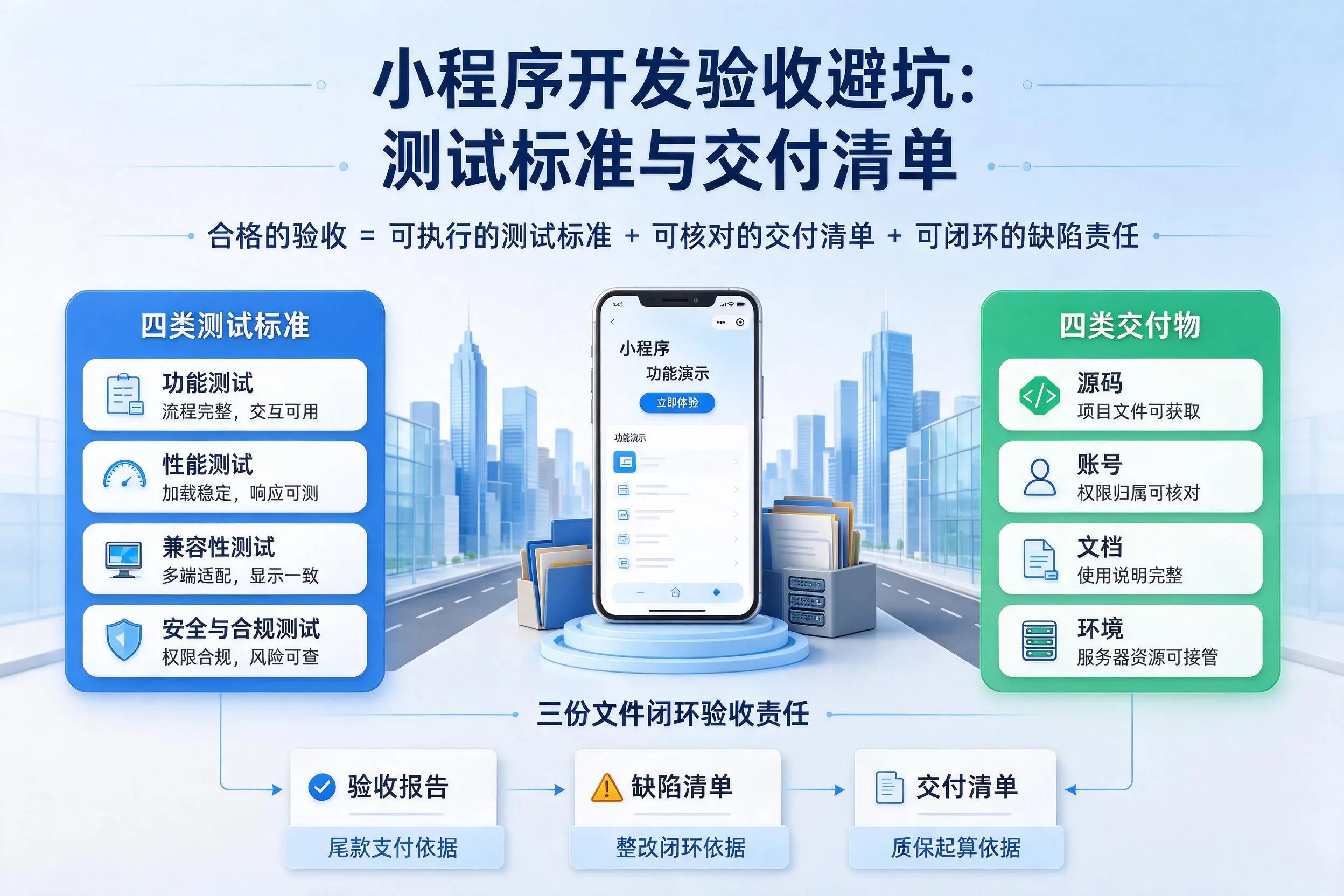 白城小程序开发验收避坑：测试标准与交付清单
