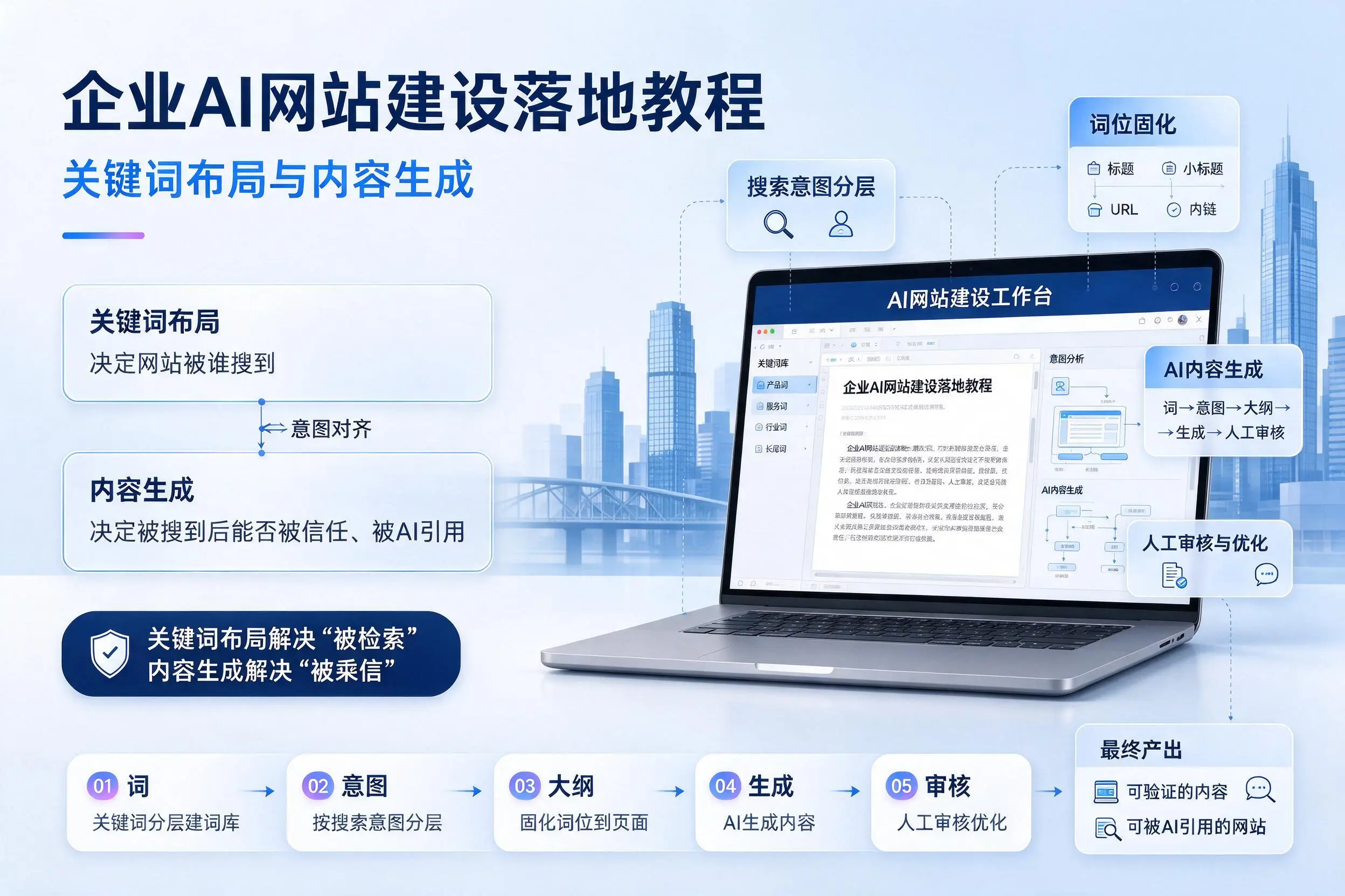 白城企业AI网站建设落地教程：关键词布局与内容生成