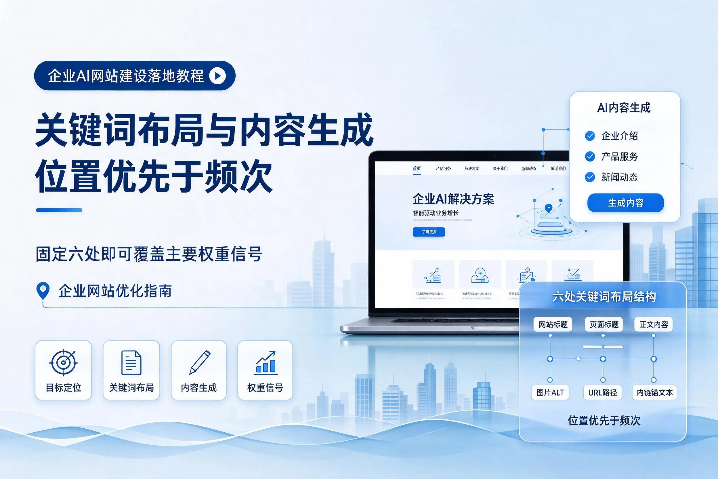 白城企业AI网站建设落地教程：关键词布局与内容生成