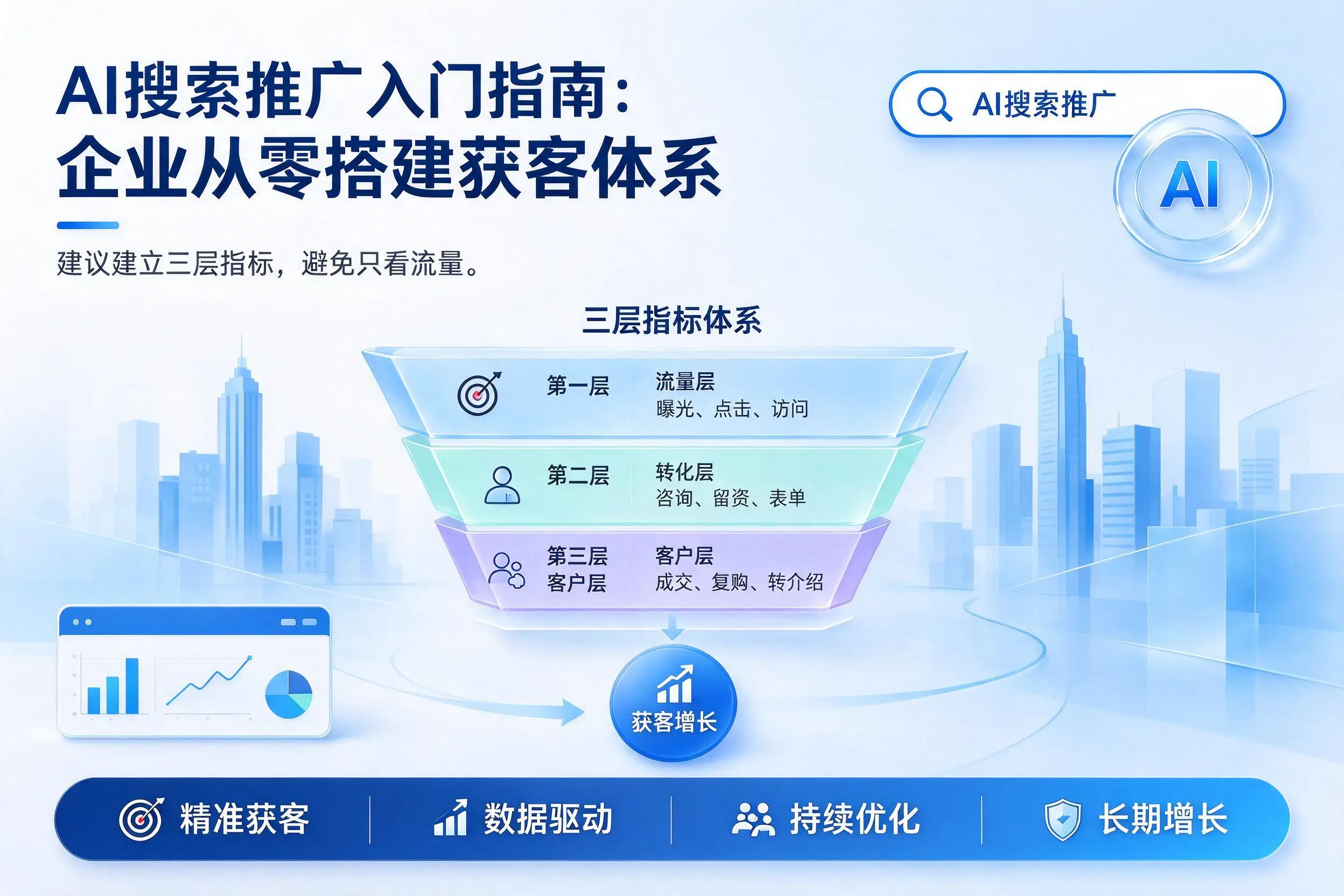 AI搜索推广入门指南：白城企业从零搭建获客体系